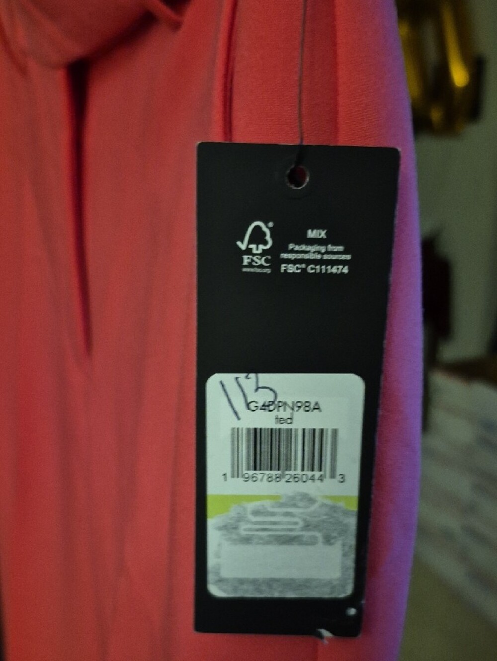 Karl Lagerfeld Mid-Rise Straight-Leg Dress Pants in Hot Pink - Picture 3 of 9